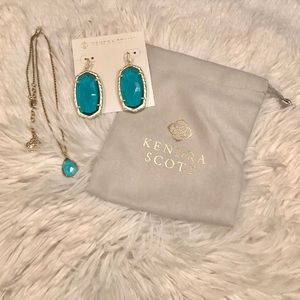 Kendra Scott Ella Earrings and Kiri Necklace